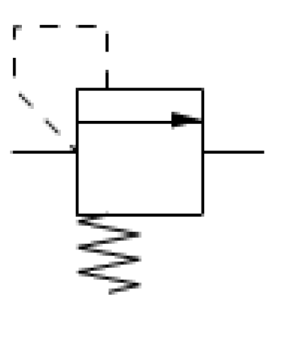 Fig. 3 Pressure relief valve symbol